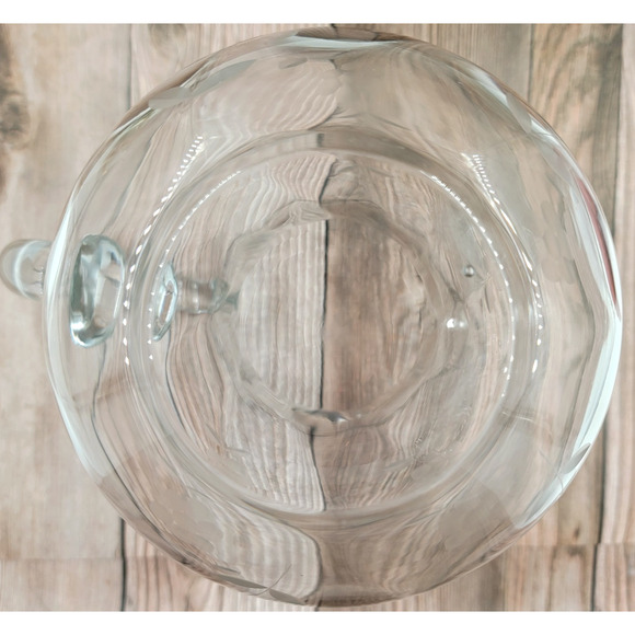 Princess House Heritage Clear Glass Pitcher Etched Grapes 2 Qt Water Juice USA - Picture 10 of 16